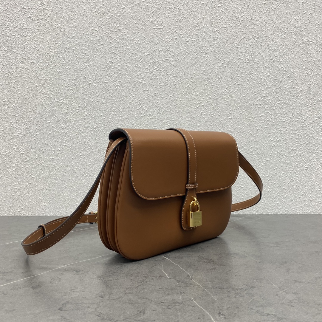 Celine Tabou Shoulder Bag In Smooth Calfskin Tan 196583